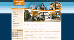 Desktop Screenshot of apartmannora.hu